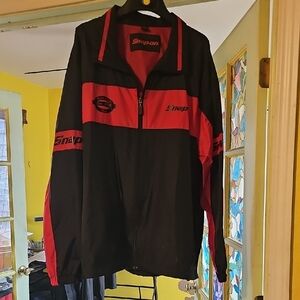 Snap Black and Red Men's Windbreaker Jacket